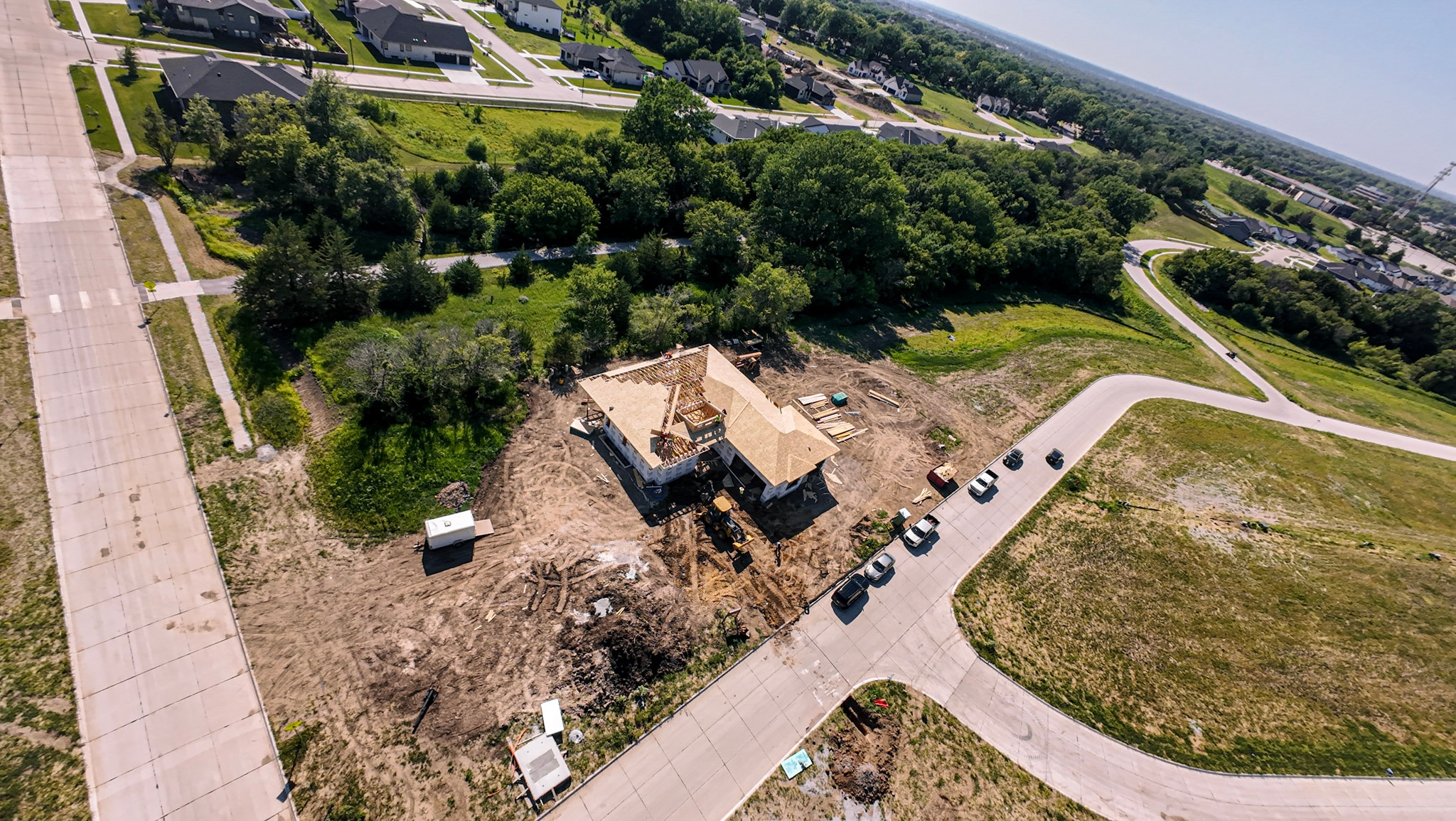 Framing, Aerial — Hidden Hills